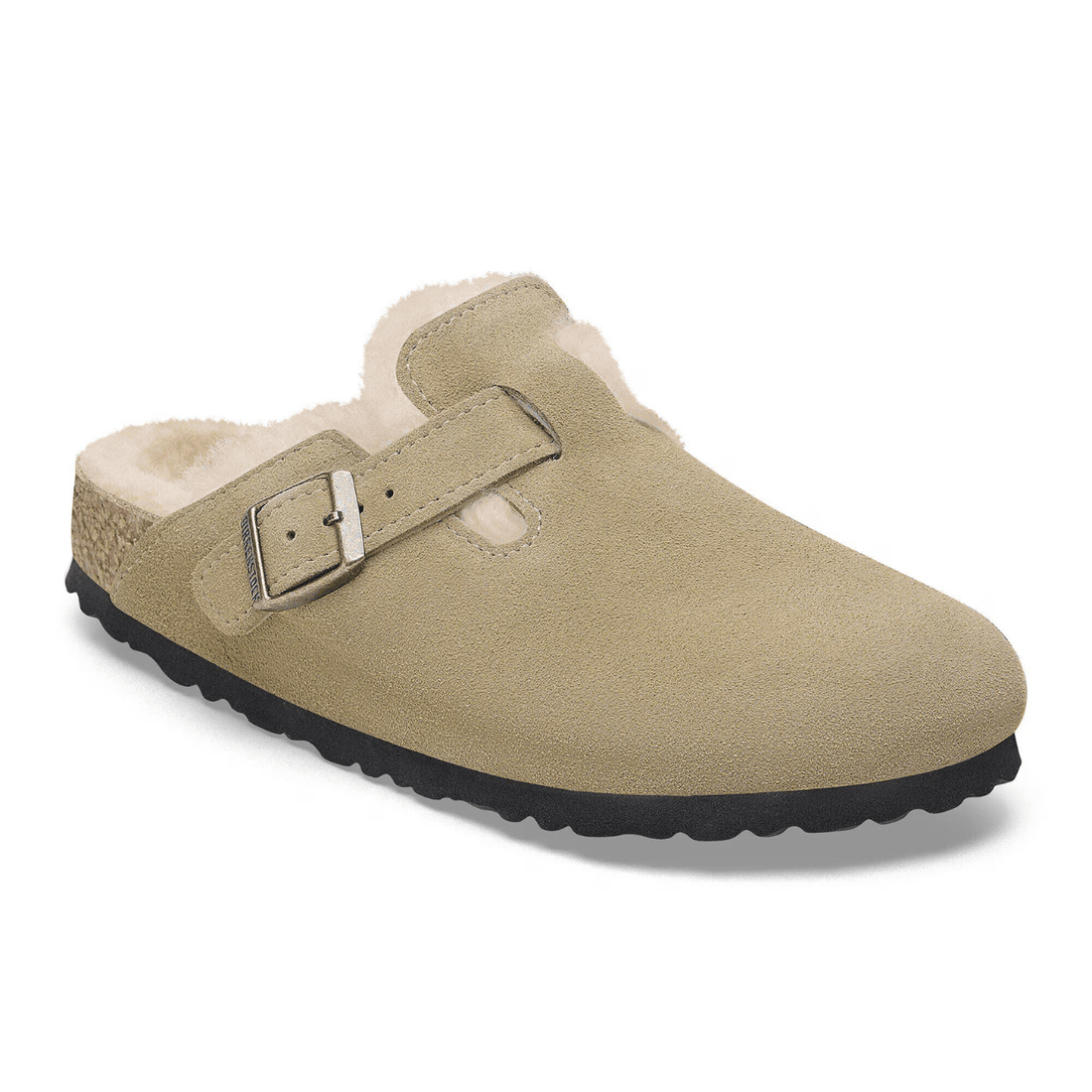 Birkenstock Boston Shearling, Taupe Suede – alternate view