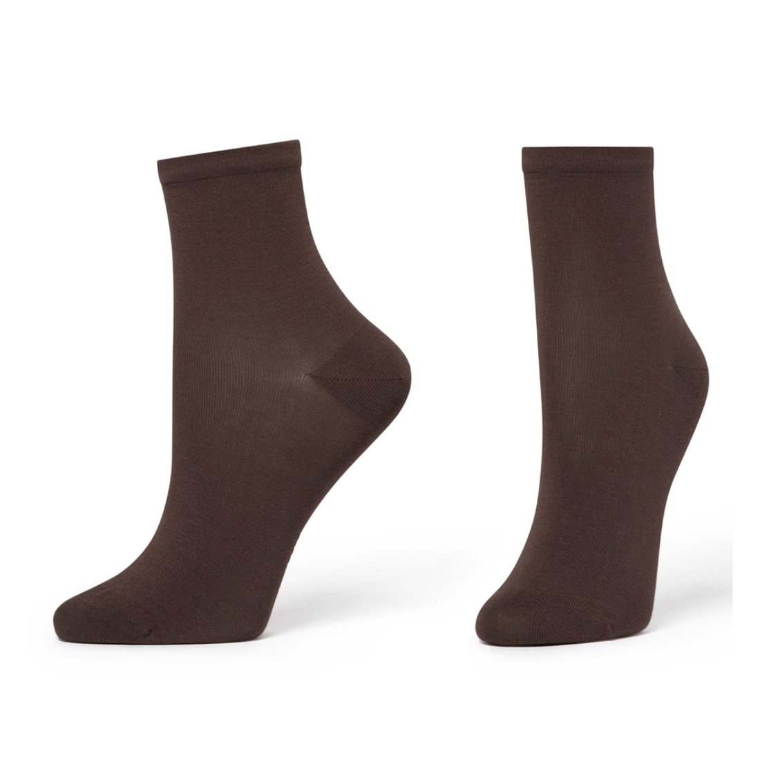Hue Sleek Sock, Chocolate – alternate view