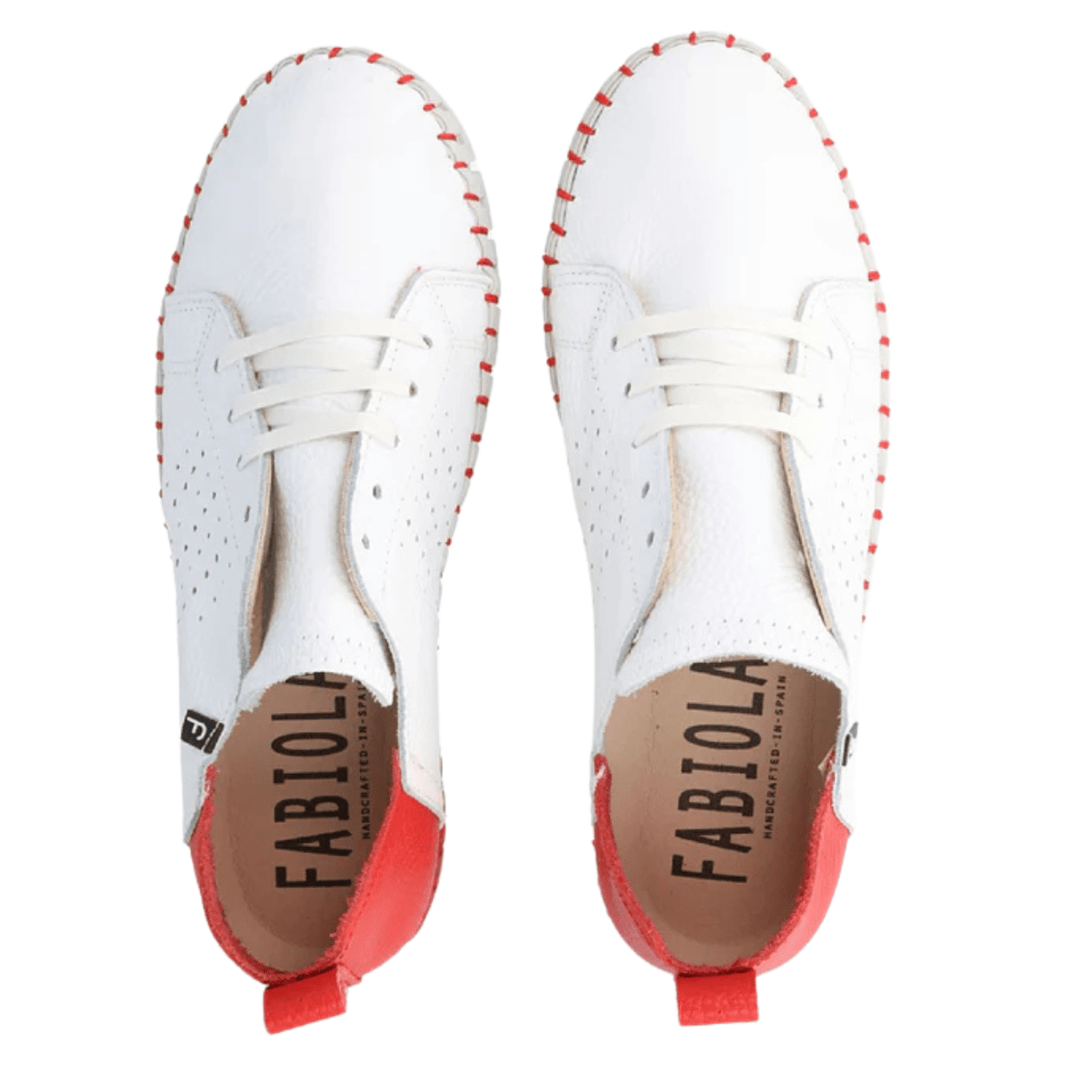 Fabiolas Sadie Sneaker, White/Red – view 19
