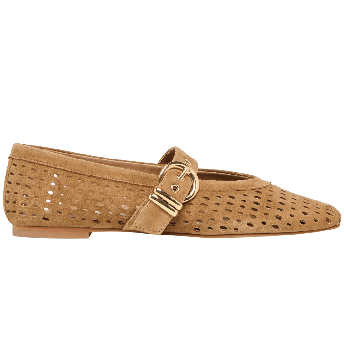 light brown suede
