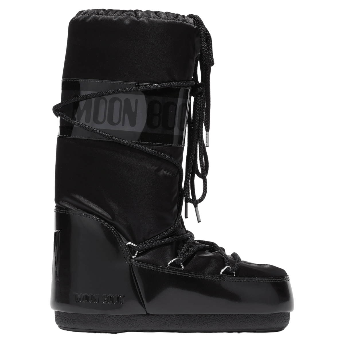 Moon Boot Icon Glance Satin, black