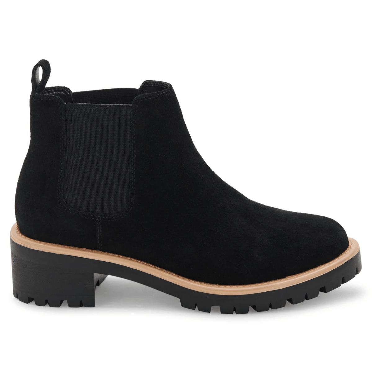 Blondo Mayes Chelsea Boot, black suede – view 2