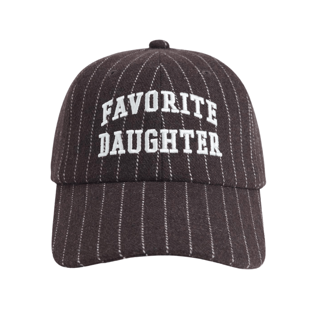 Favorite Daughter Wool Stripe Baseball Hat, Ganache