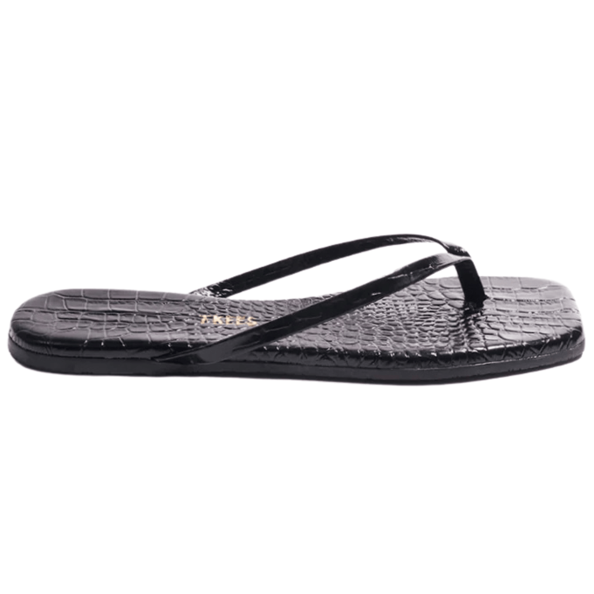 TKEES Square Toe Lily Croc, Sable – view 5