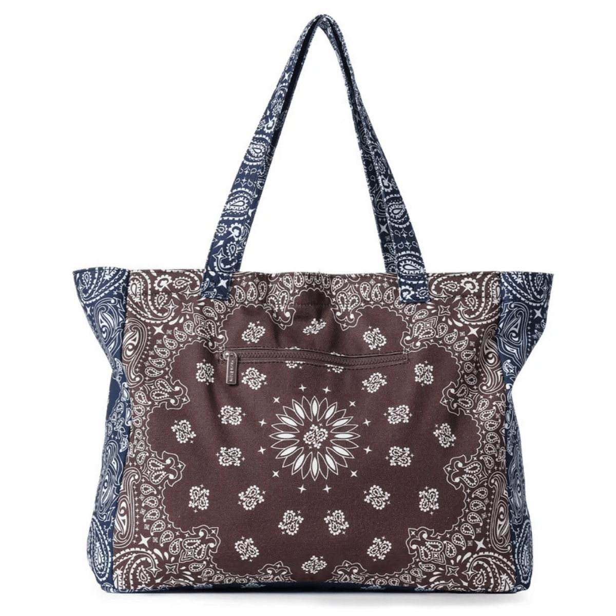 Haute Shore Bailey Bandana Tote, brown/navy