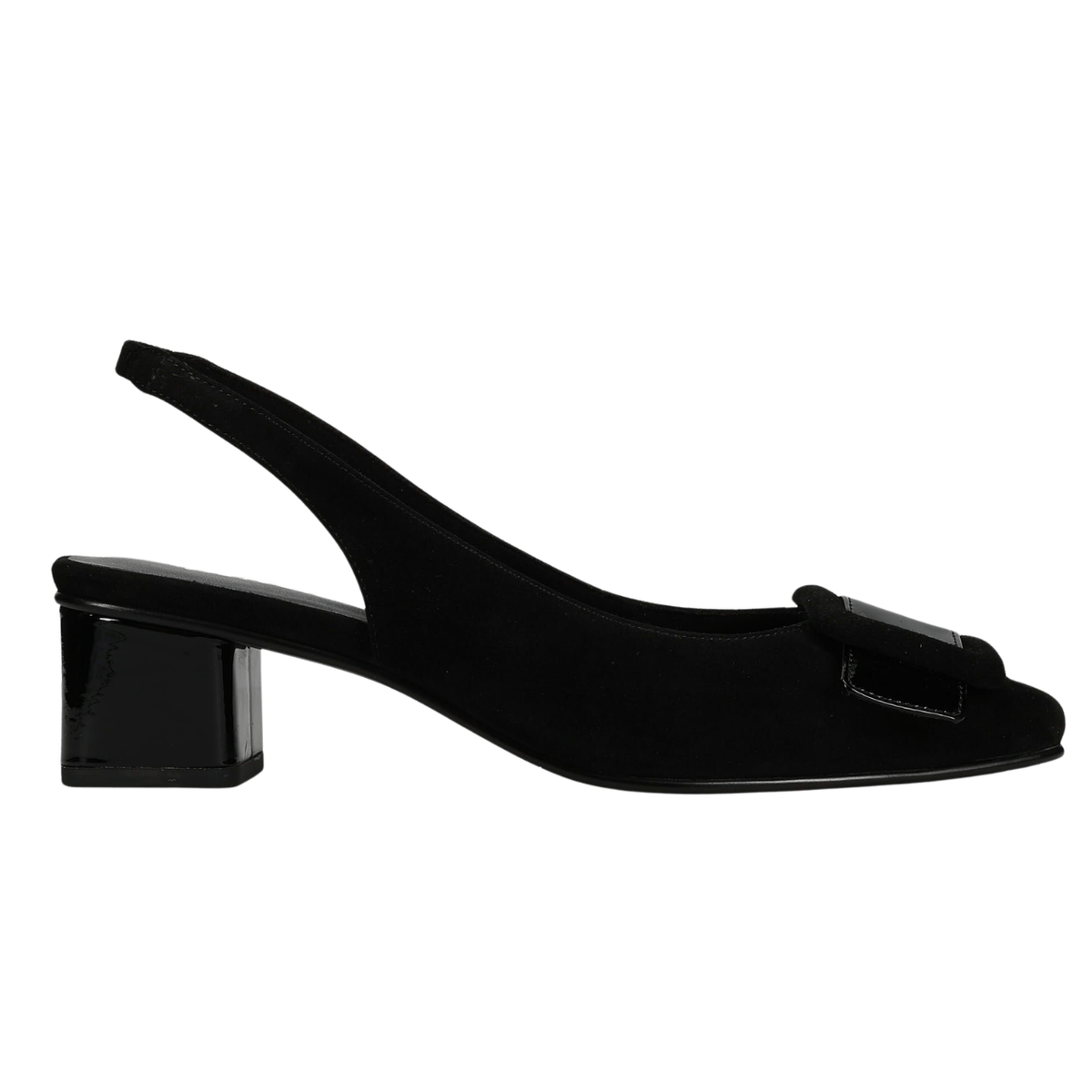 Priori Tequila Slingback Pump, black suede – view 2