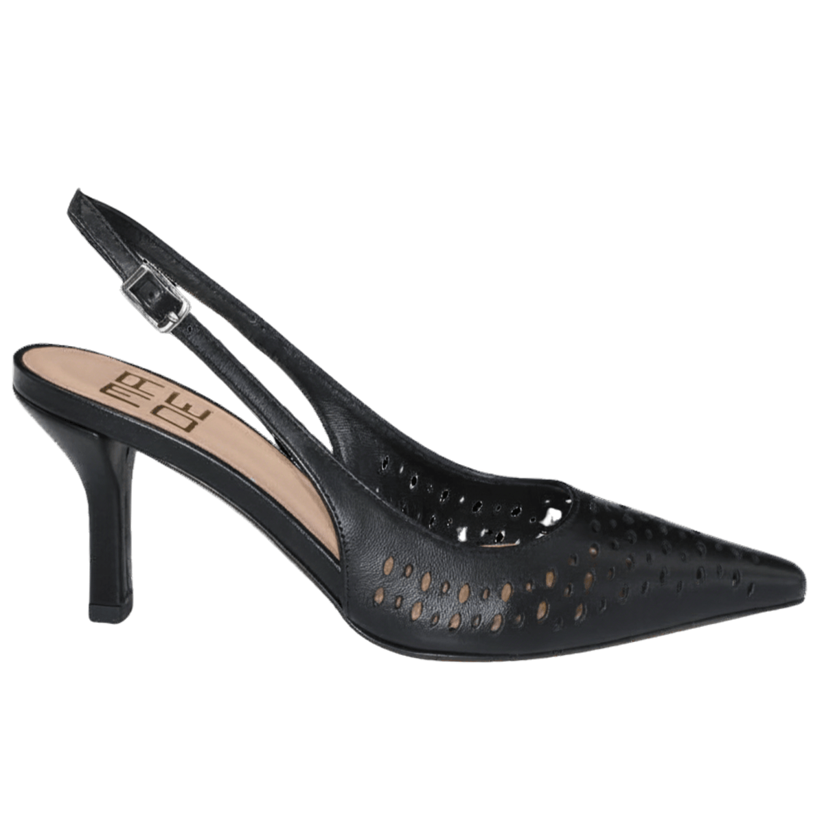 Made 94 Aisha Slingback Pump, black nappa