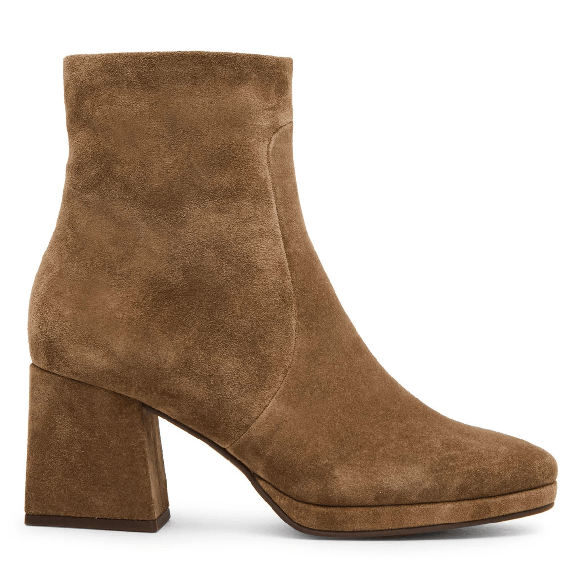 Blondo Shyna Heeled Bootie, taupe suede – view 2