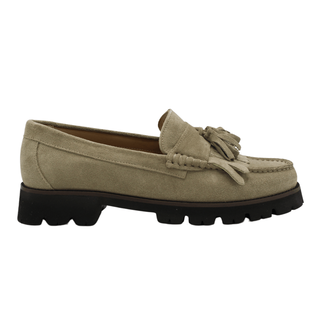 Pascucci 7975 Suede Loafer, Antelope Suede