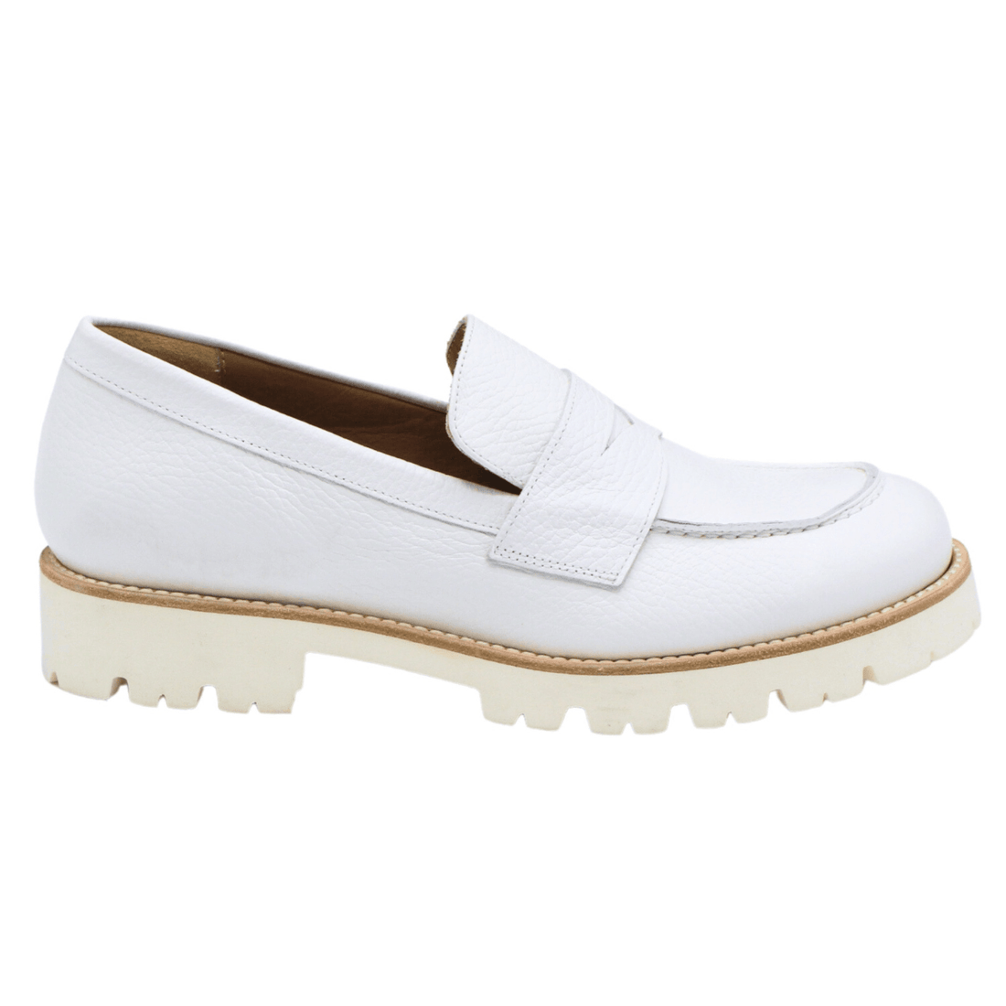 Pascucci 5002 Loafer, Ivory Leather