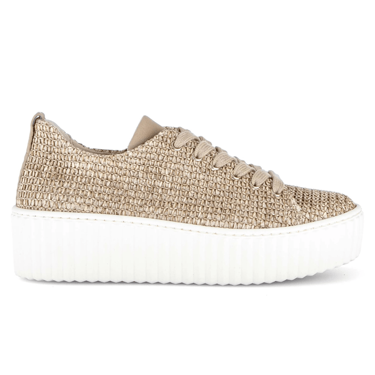 Gabor Basket Raffia Sneaker, sand