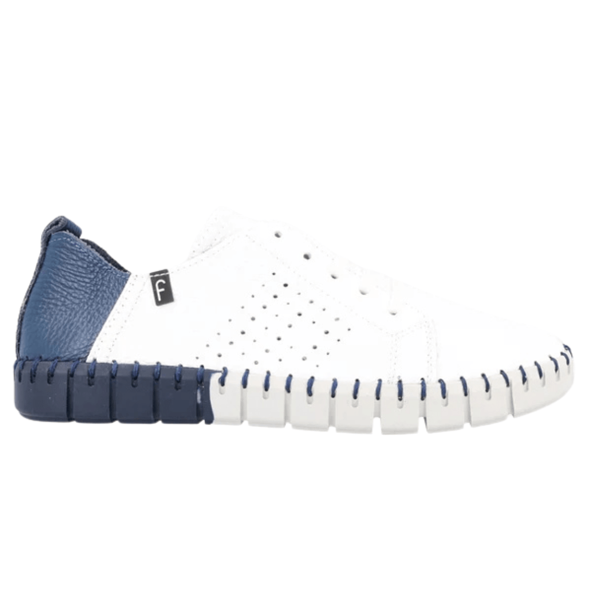 Fabiolas Sadie Sneaker, White/Navy