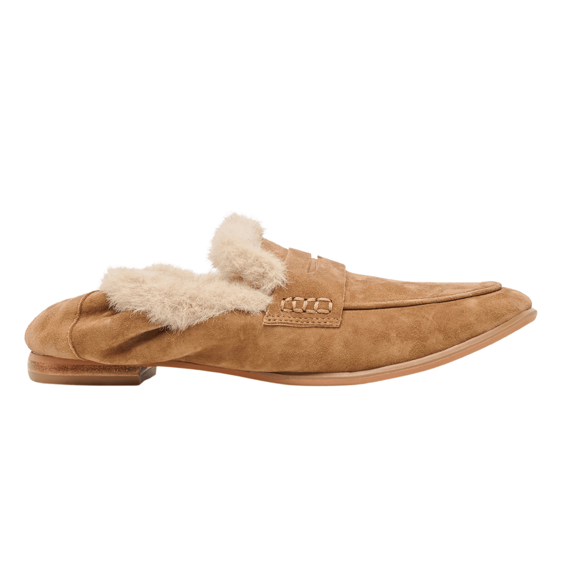 light brown suede
