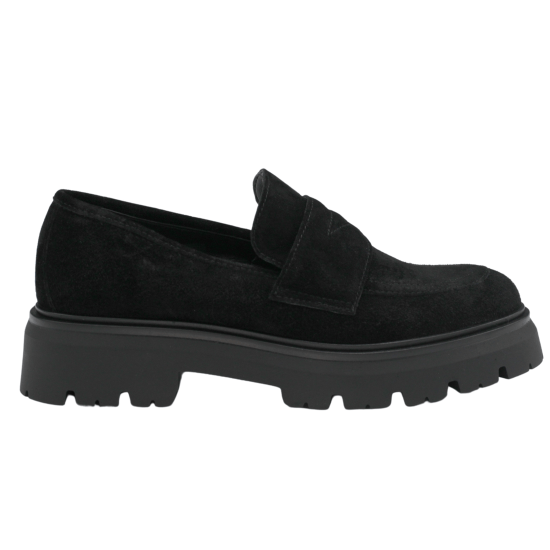 Gianluca Pisati Nina Loafer, Black Suede
