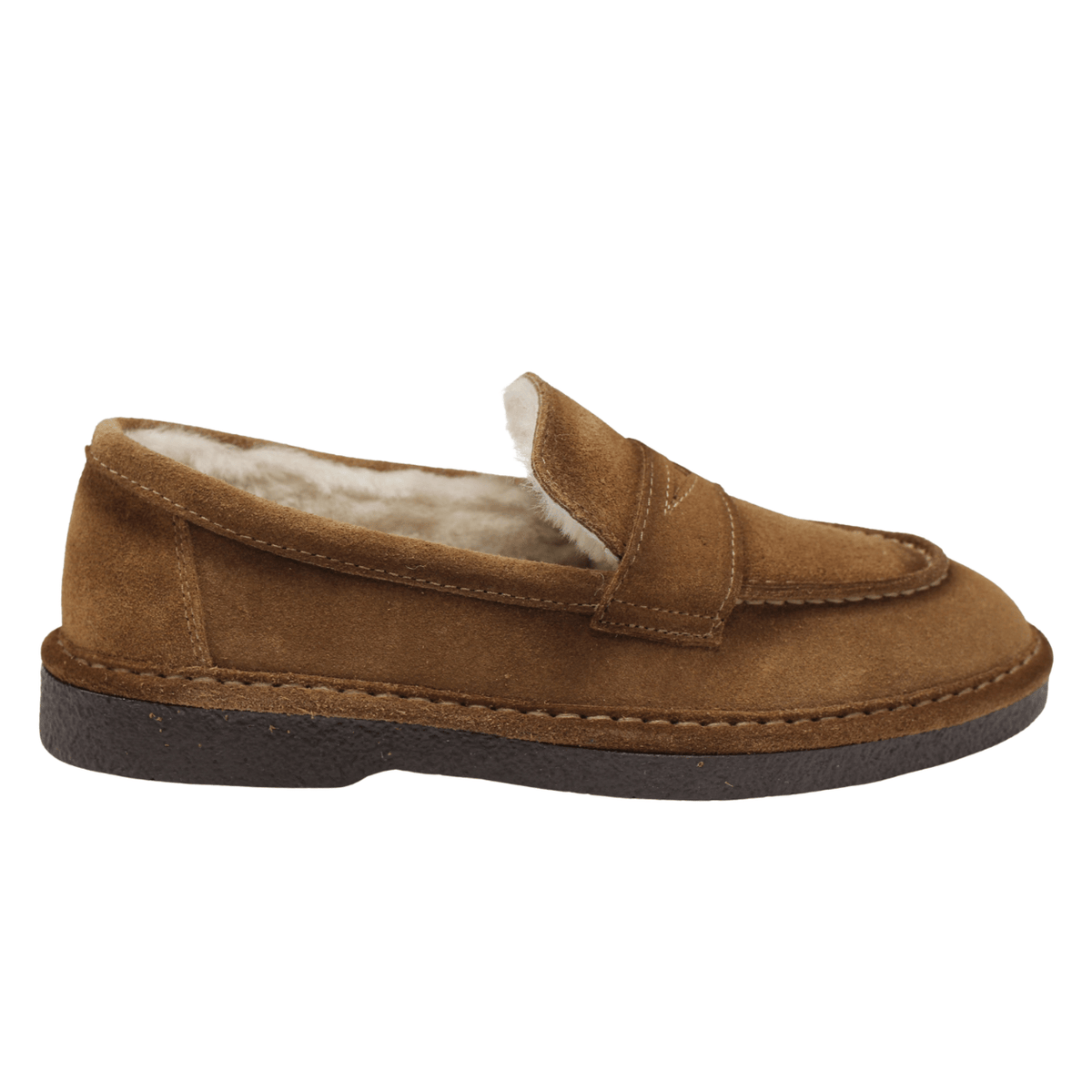 Fabio Rusconi Bruno Shearling Loafer, tobacco