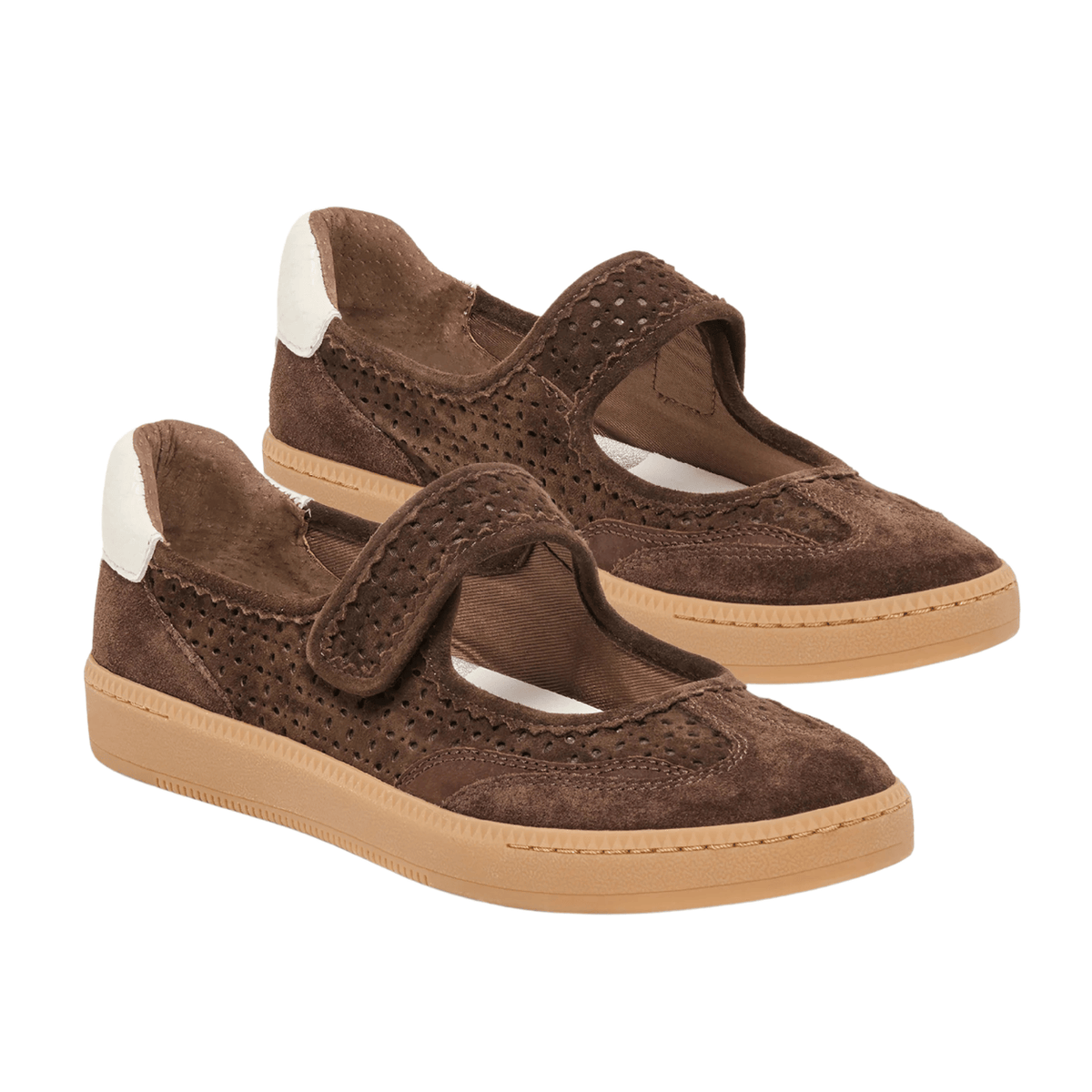 dark brown suede