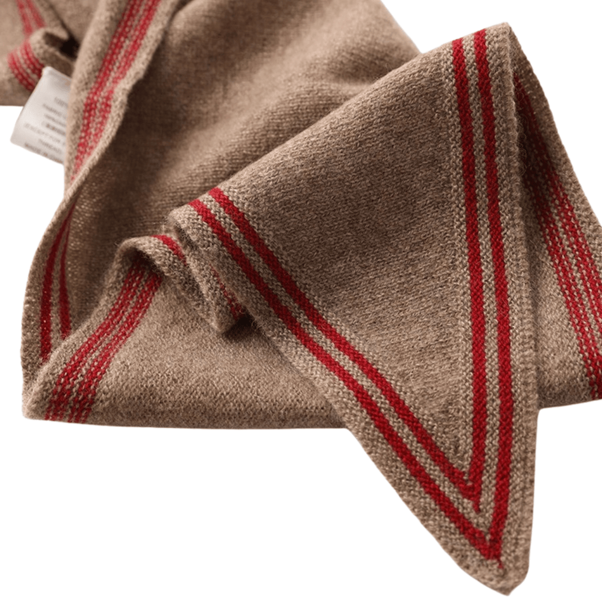 Accity Cashmere Triangle Neck Scarf, coffee – view 3