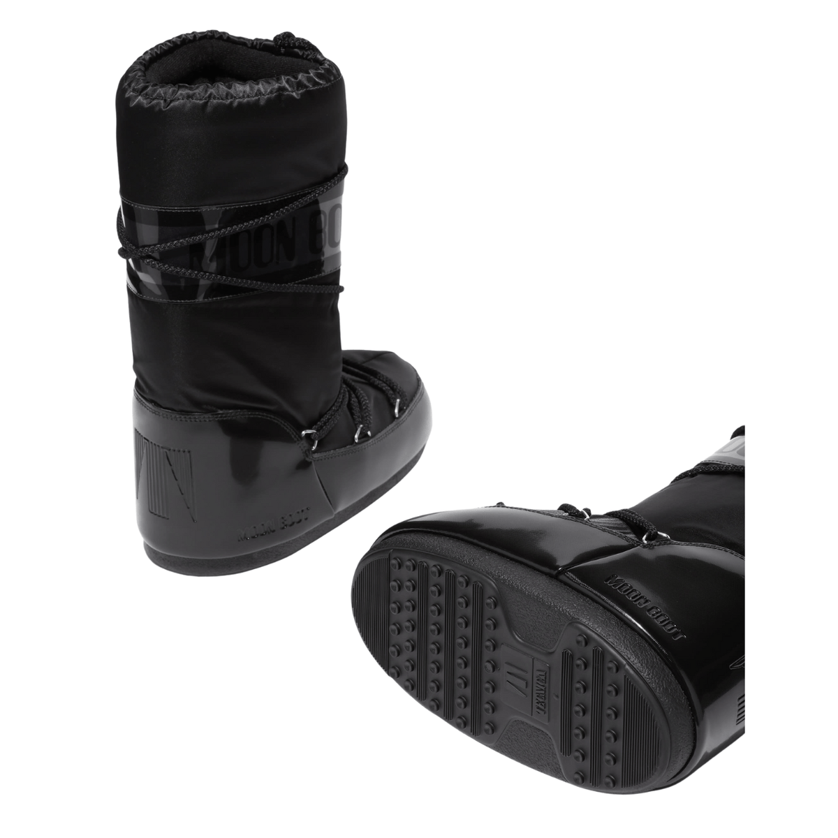 Moon Boot Icon Glance Satin, black – view 2
