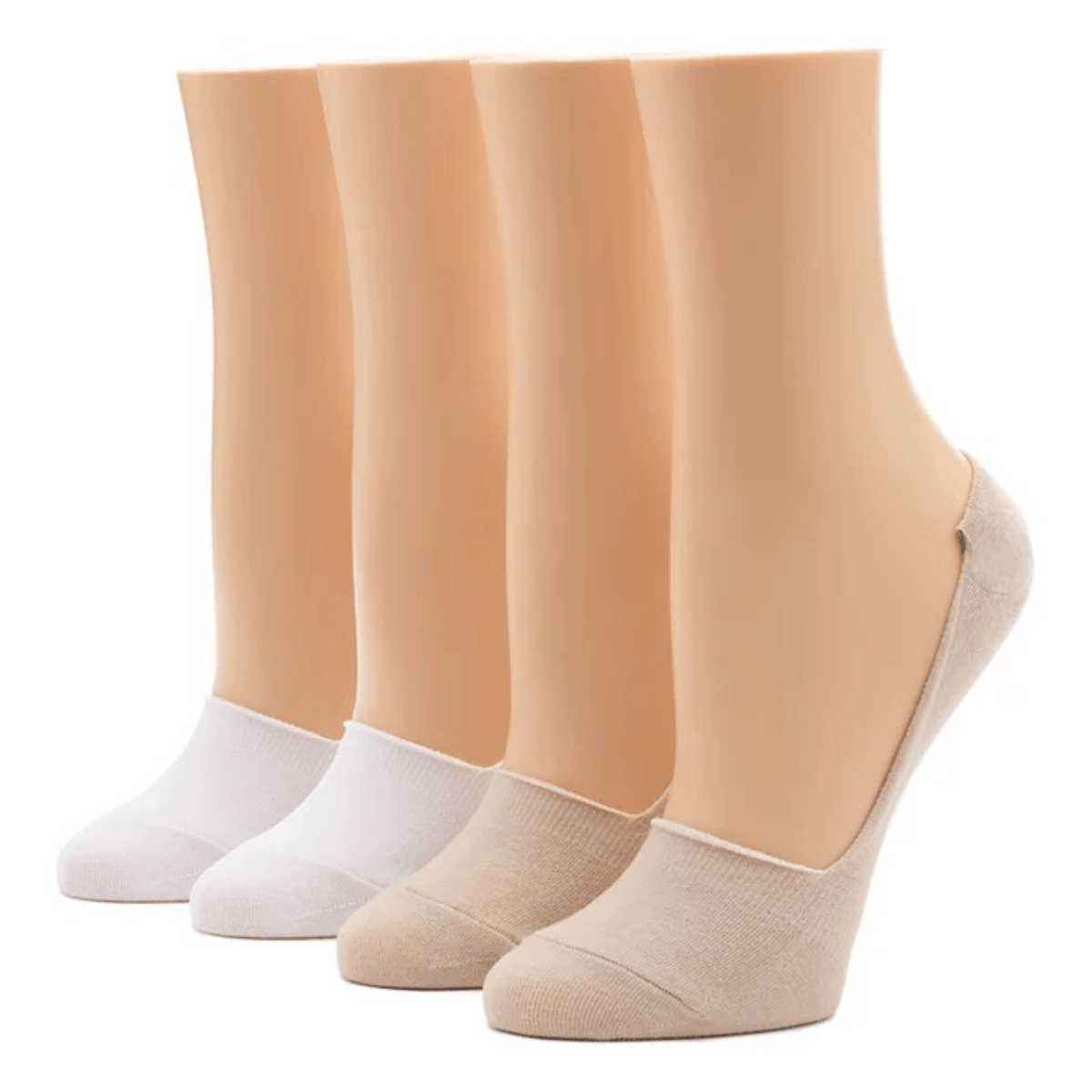Hue Cotton Sneaker Liner 2 Pack, sandbar – view 2