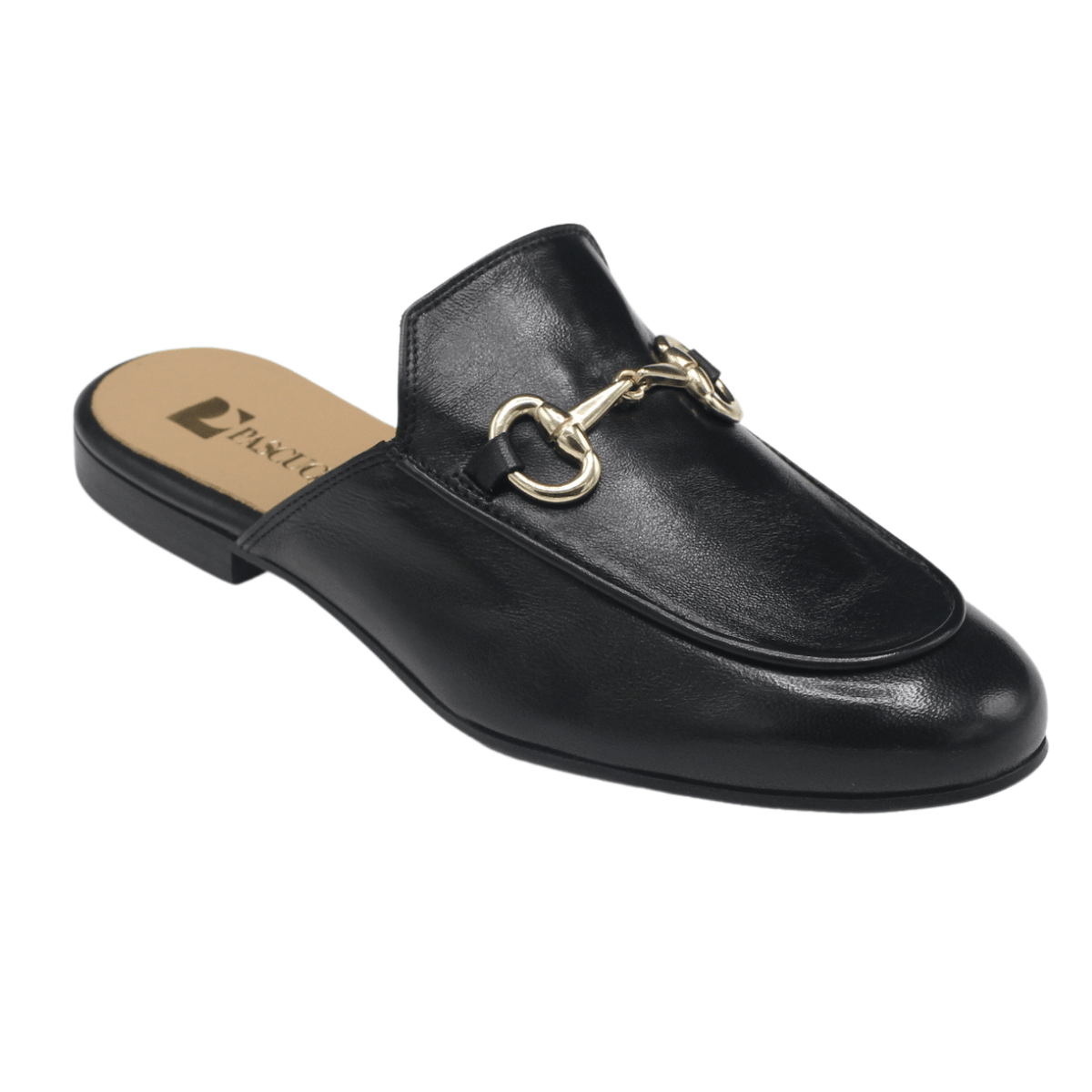 Pascucci 784 Leather Mule, Black – view 2