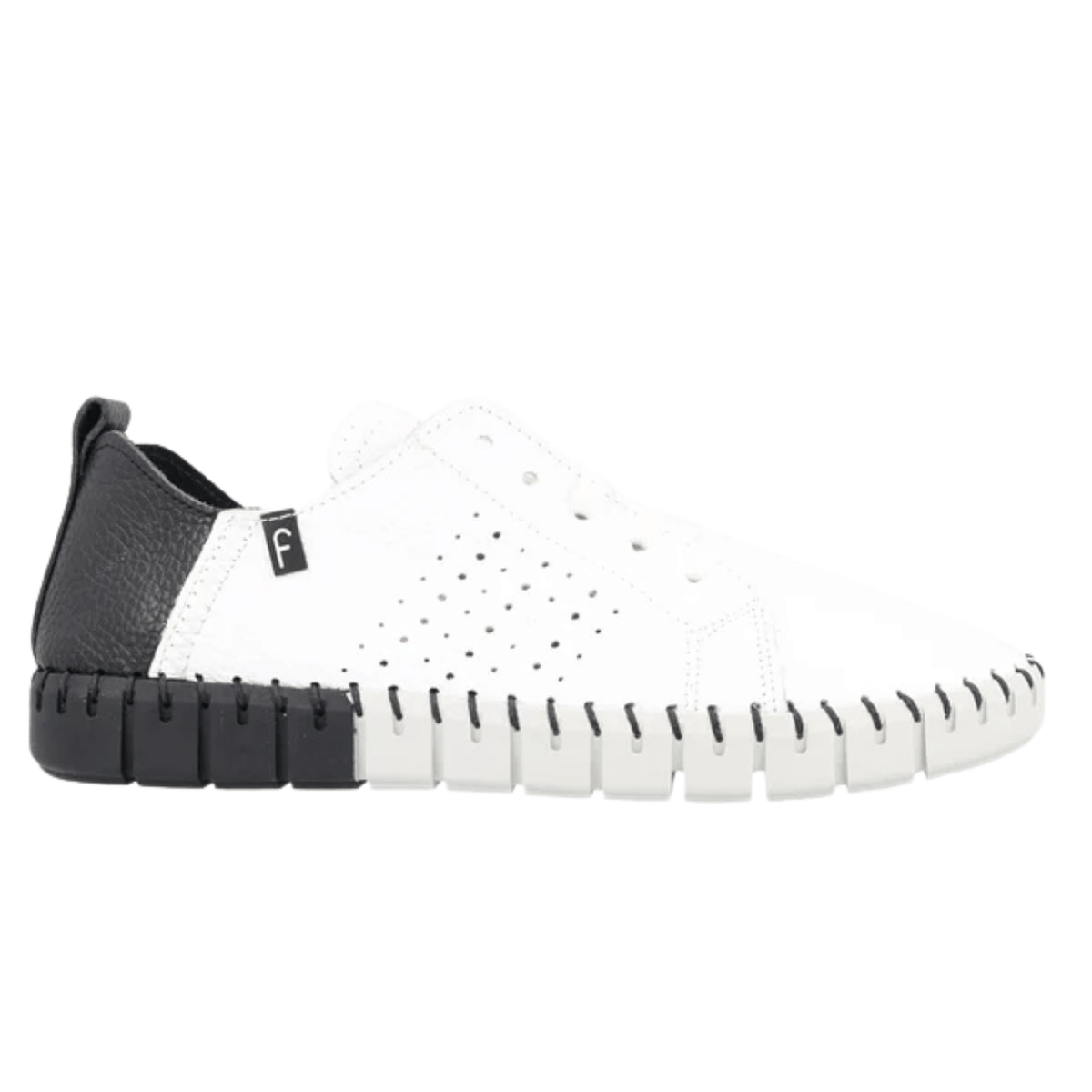 Fabiolas Sadie Sneaker, White/Black – view 3