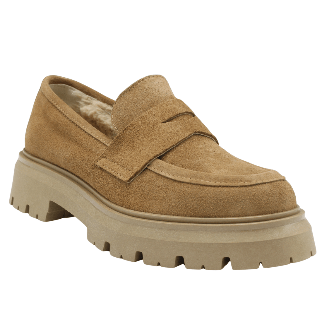 Gianluca Pisati Tania Loafer, Malto Suede – alternate view