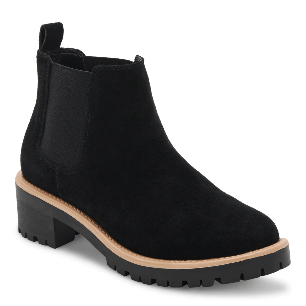 Blondo Mayes Chelsea Boot, black suede – view 3