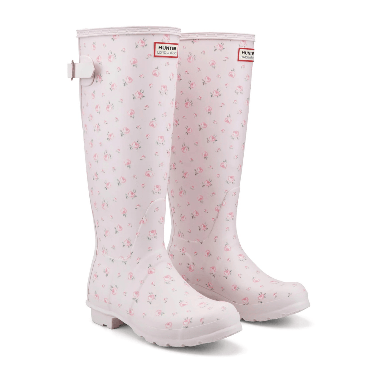 Hunter Hunter X LoveShackFancy Original Tall Rain Boots, Ditsy Pink Floral – view 2