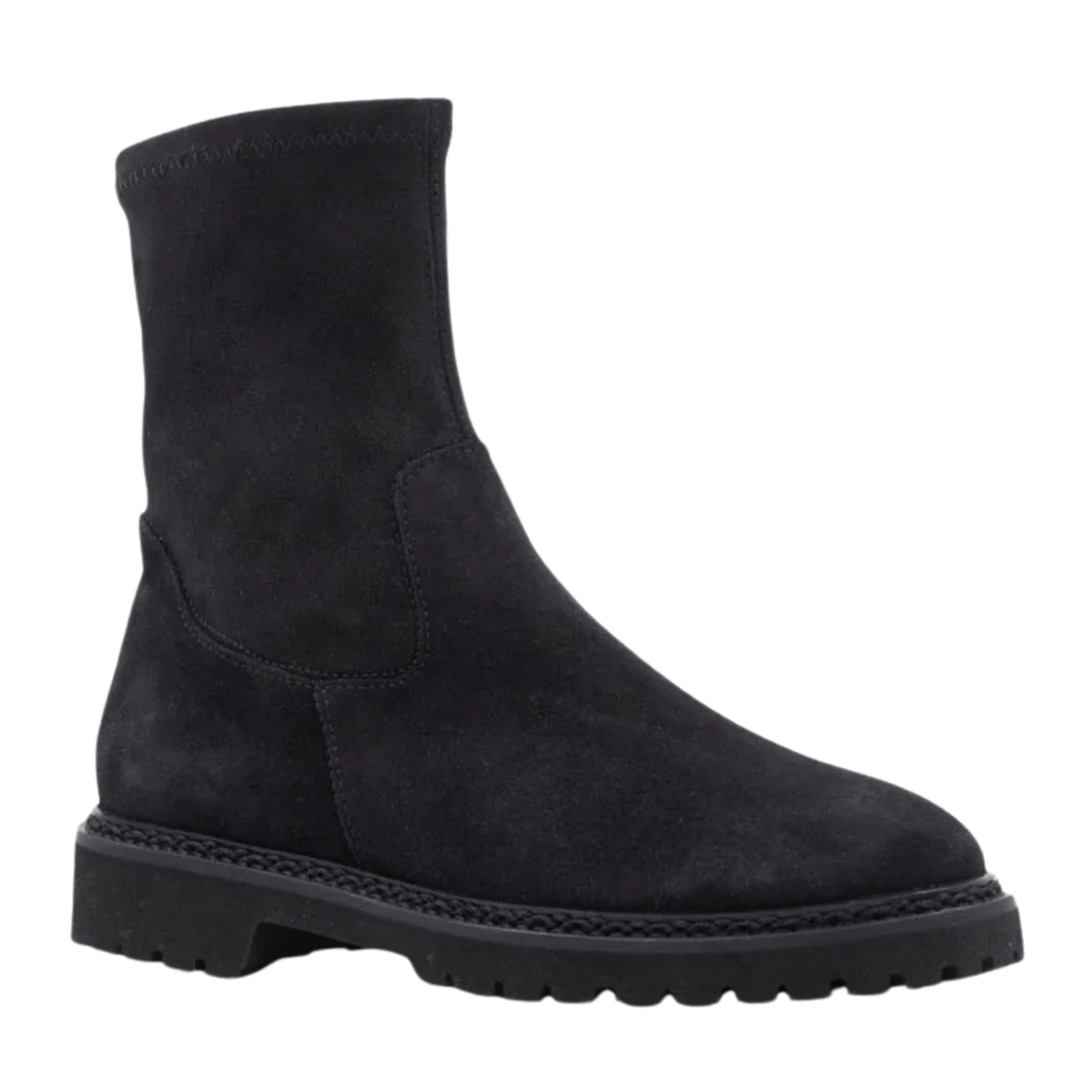 Aquatalia Maryann Ankle Boot, black suede – view 2