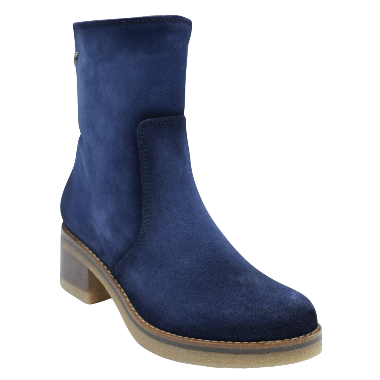navy suede