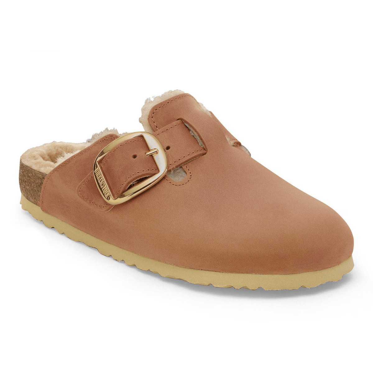 Birkenstock Boston Big Buckle Shearling, cognac – view 3