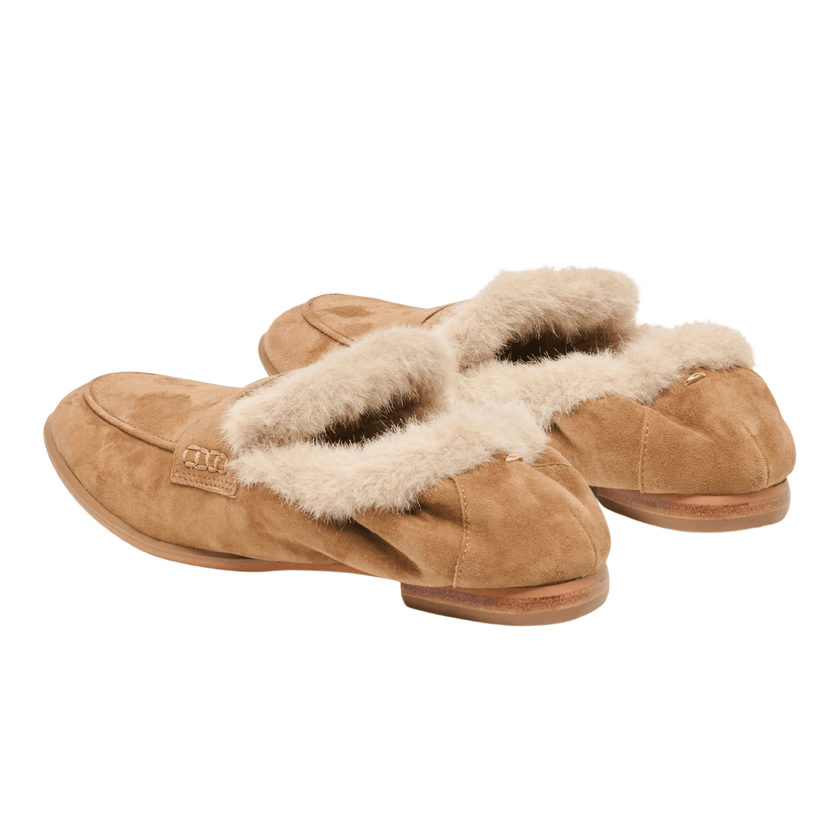 light brown suede
