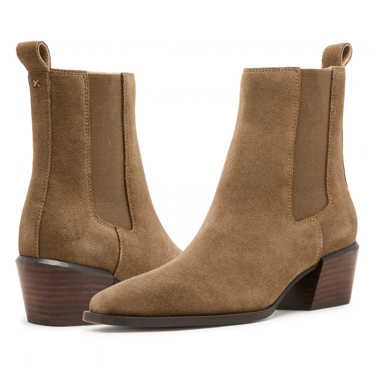 Blondo Dusi Heeled Bootie, taupe suede – view 4