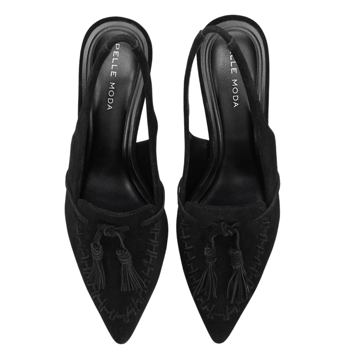 Pelle Moda Kiltie Slingback Pump, black – view 4