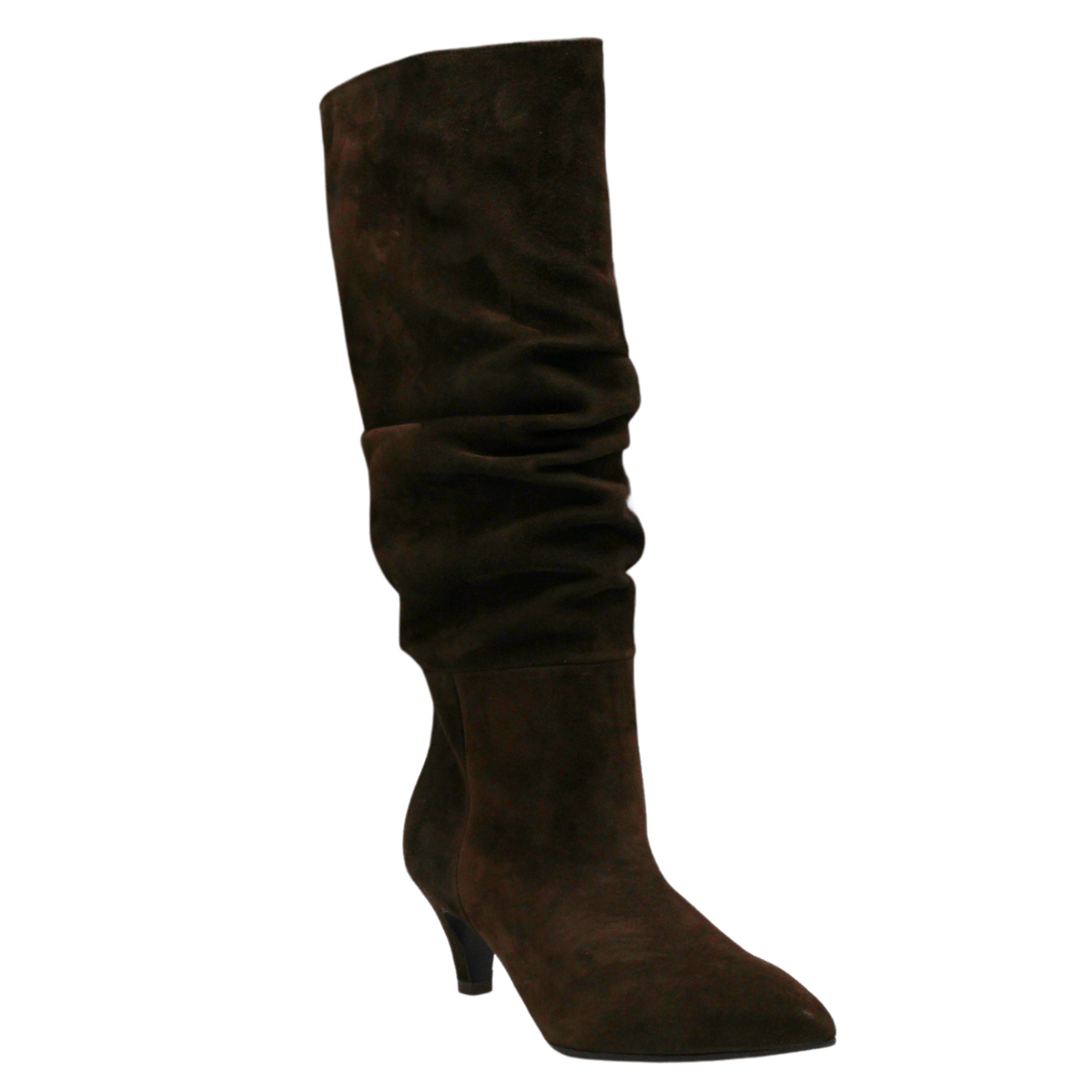 Decra 1582 Slouchy Boot, brown suede – view 2