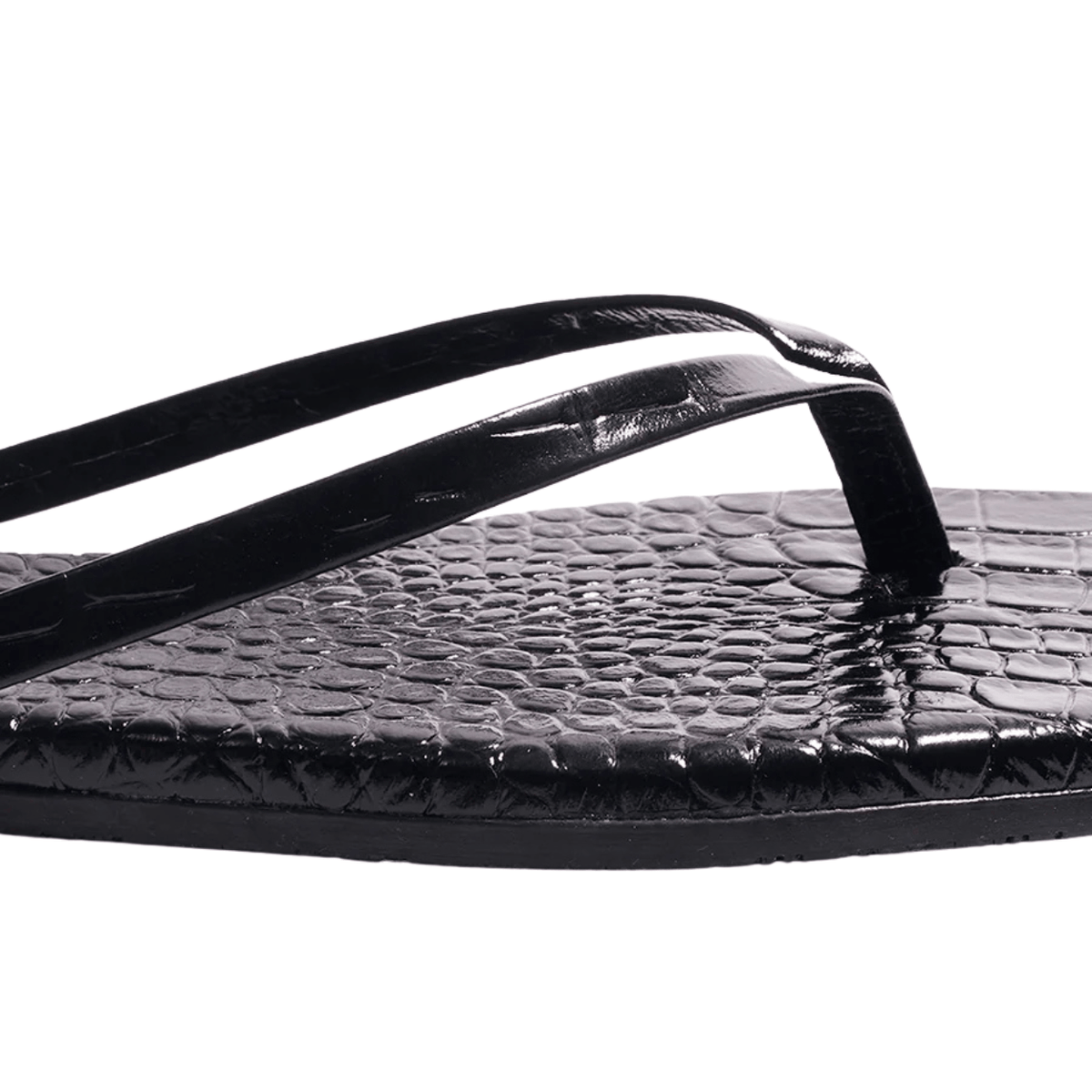 TKEES Square Toe Lily Croc, Sable – view 7