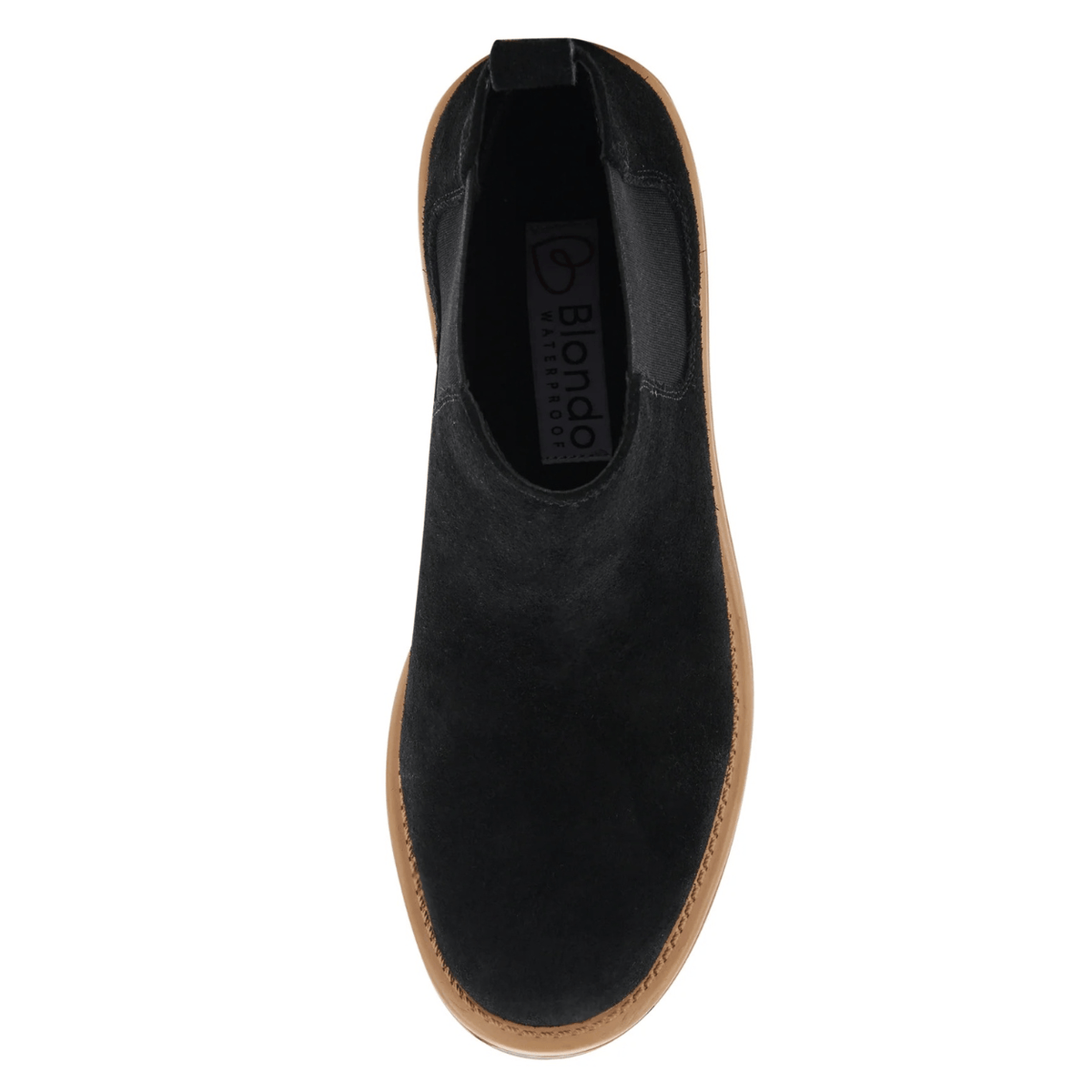 Blondo Mayes Chelsea Boot, black suede – view 5