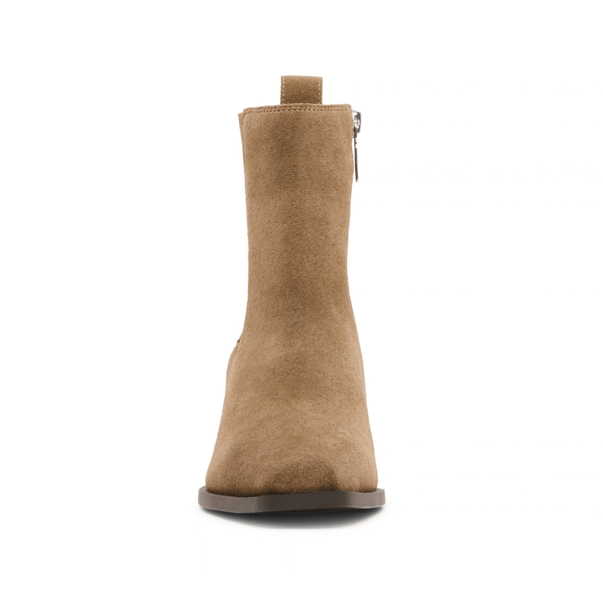 Blondo Dusi Heeled Bootie, taupe suede – view 5