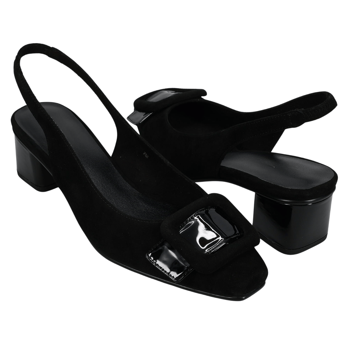 Priori Tequila Slingback Pump, black suede – view 5