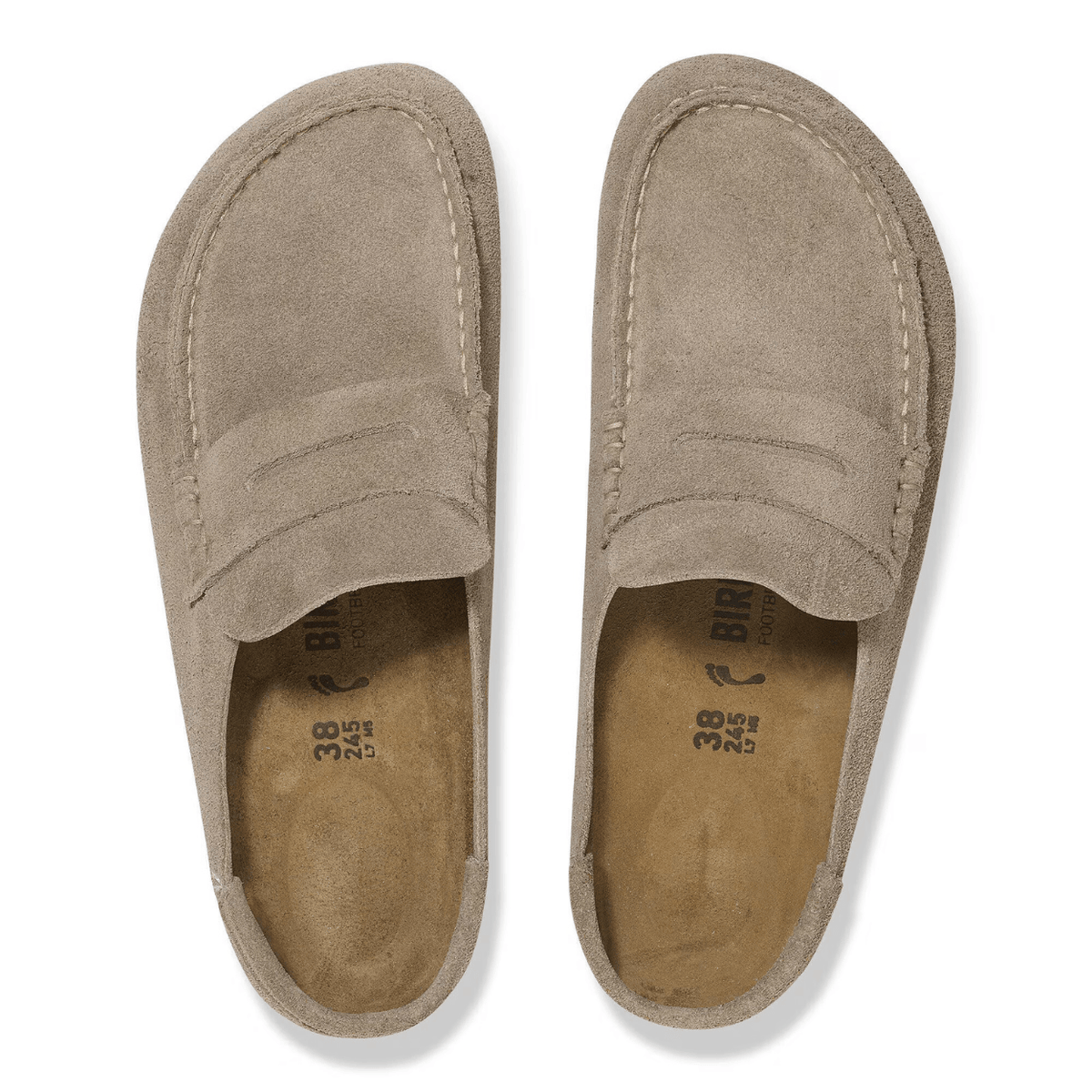 Birkenstock Naples Wrapped, taupe suede – view 4