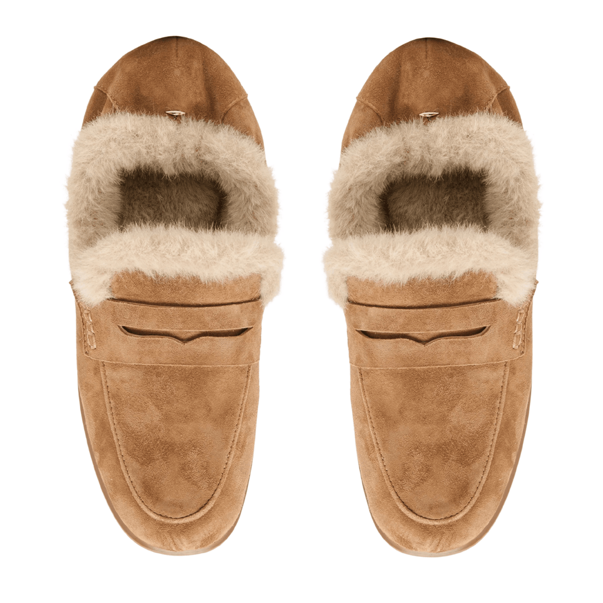 light brown suede