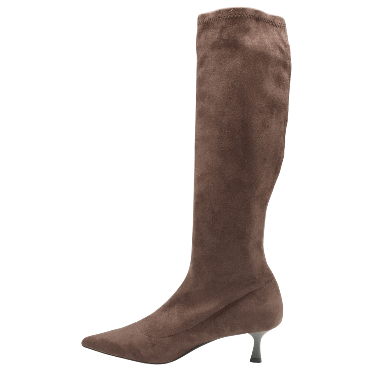 Gianmarco F. Bethany Heeled Boot, brown suede – view 5