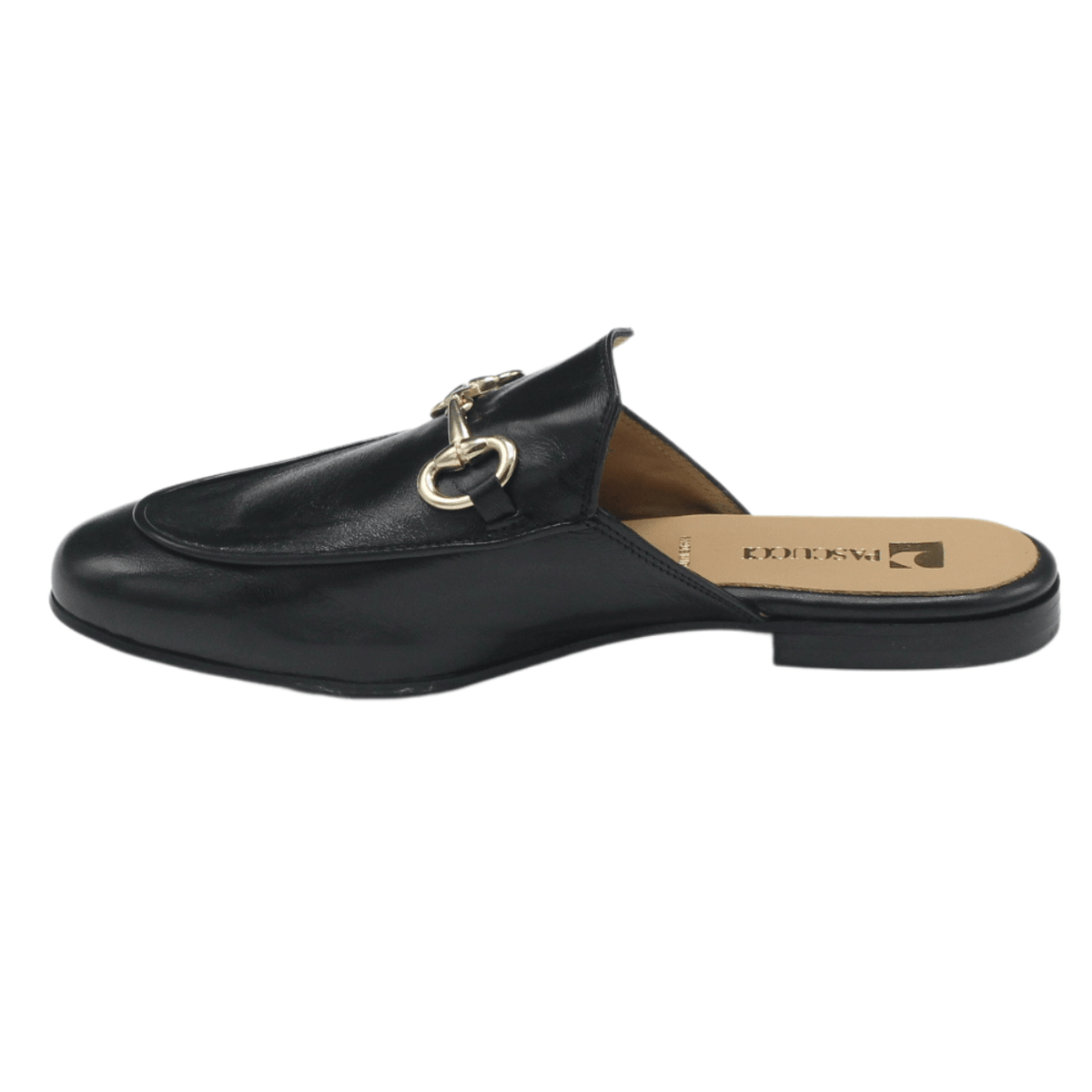 Pascucci 784 Leather Mule, Black – view 4