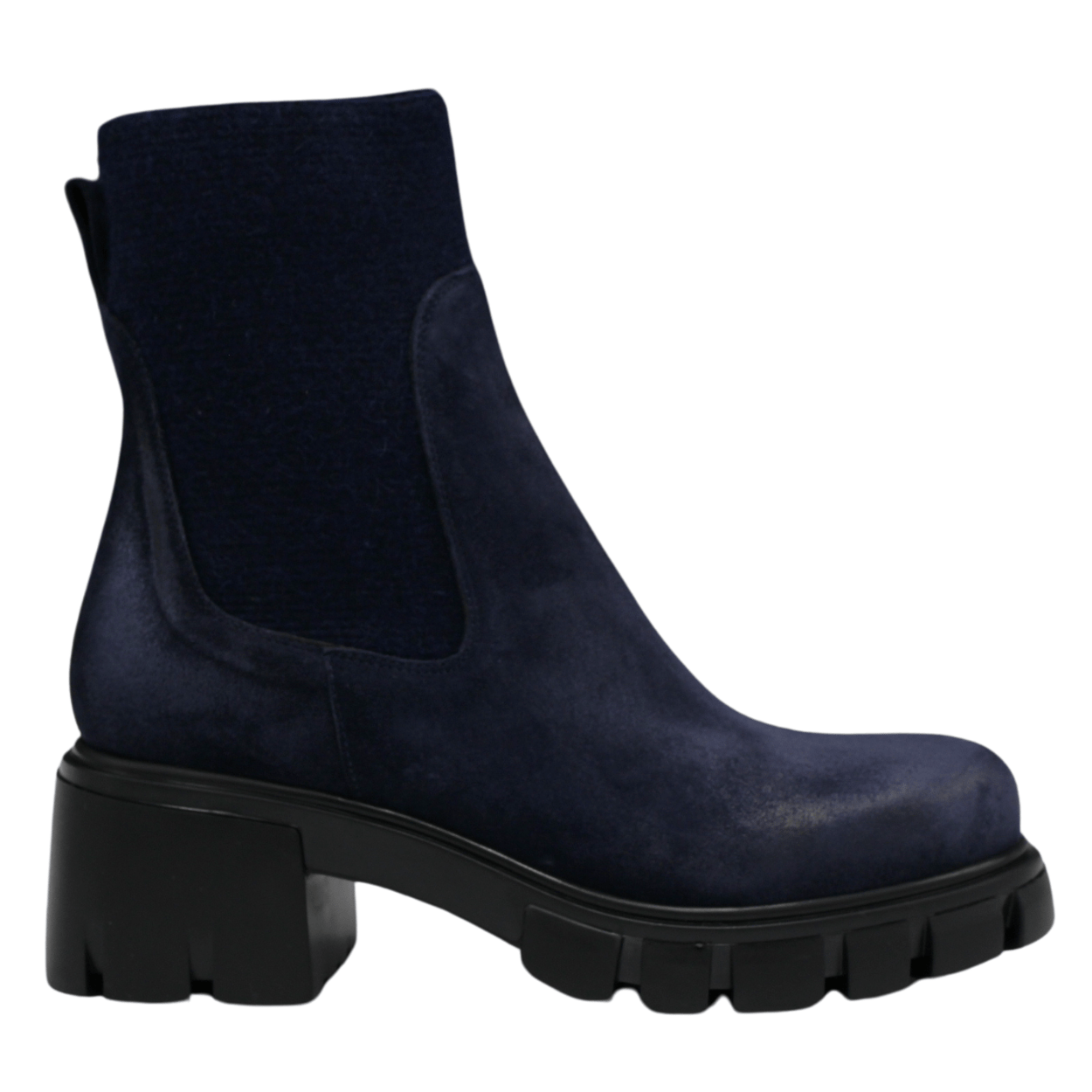 navy suede