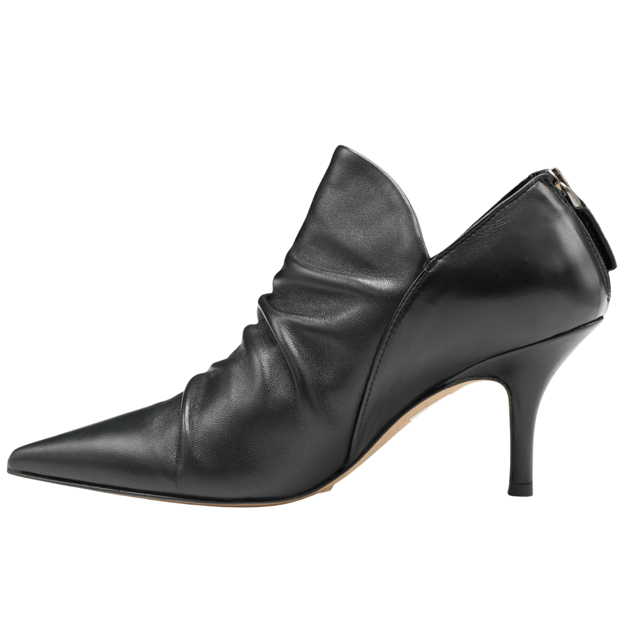 black leather