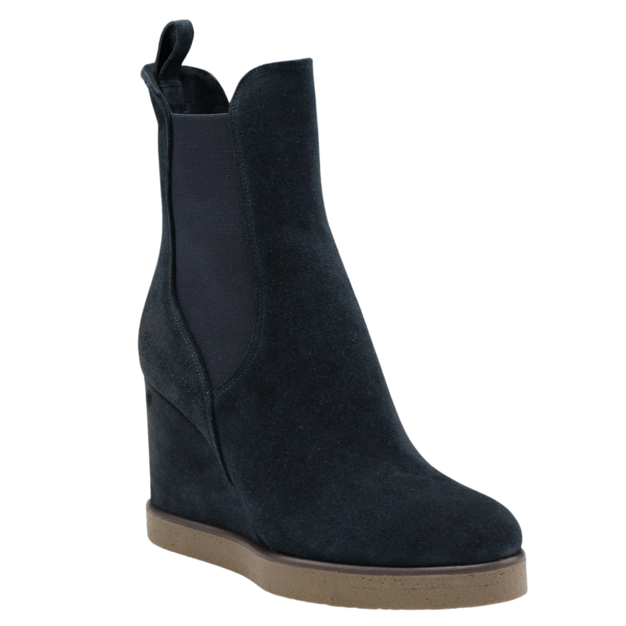 navy suede