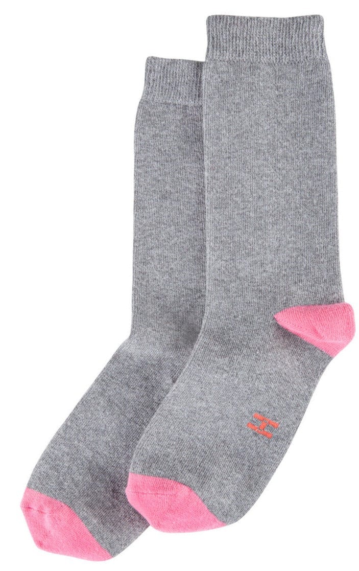 Hue Casual Crew Sock, charcoal – view 3