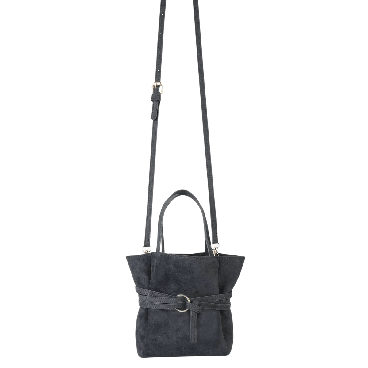Remi & Reid Blythe Suede Tote, slate – view 6