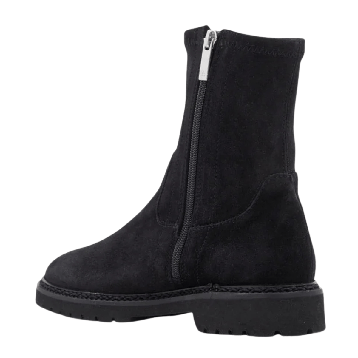 Aquatalia Maryann Ankle Boot, black suede – view 5