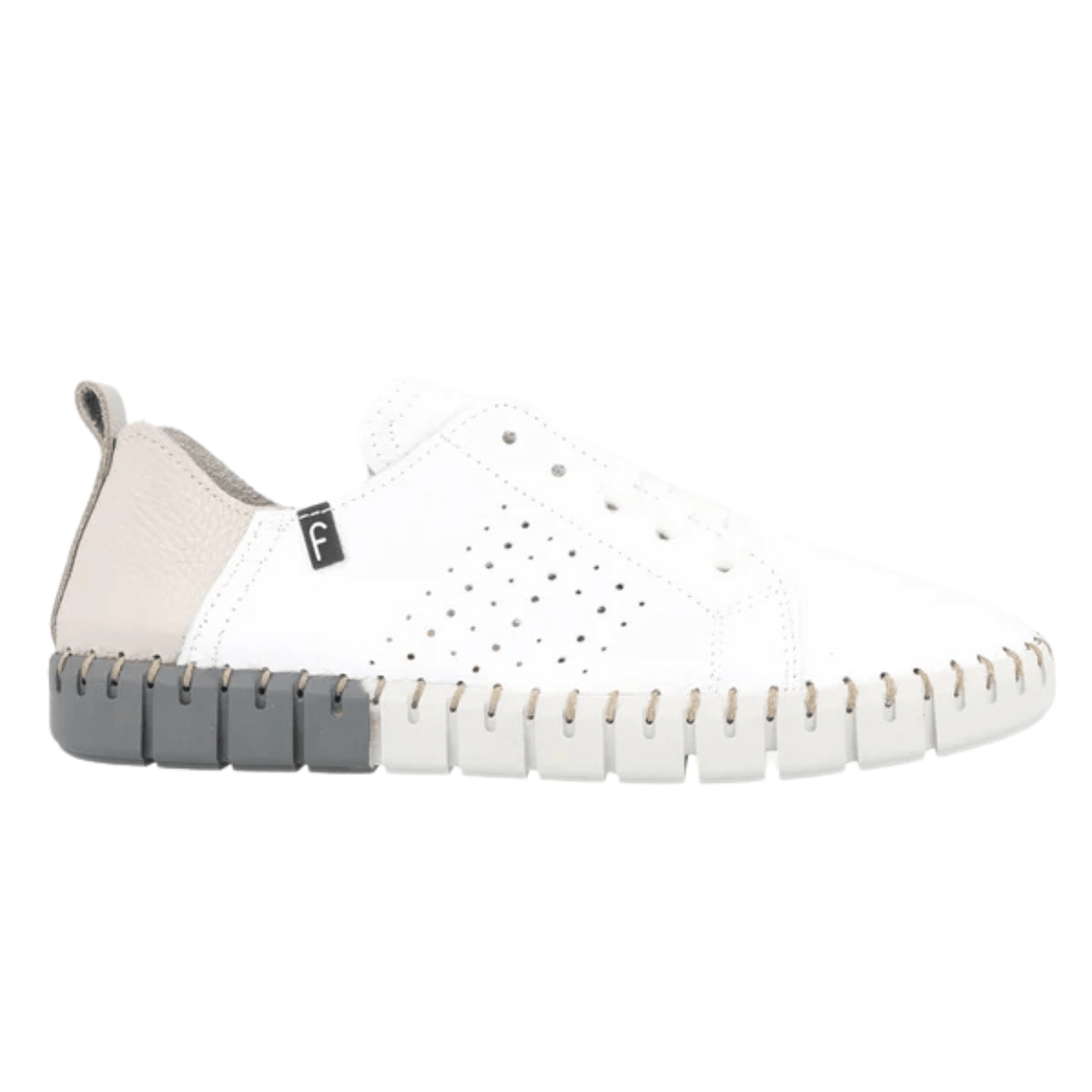 Fabiolas Sadie Sneaker, White/Grey – view 2